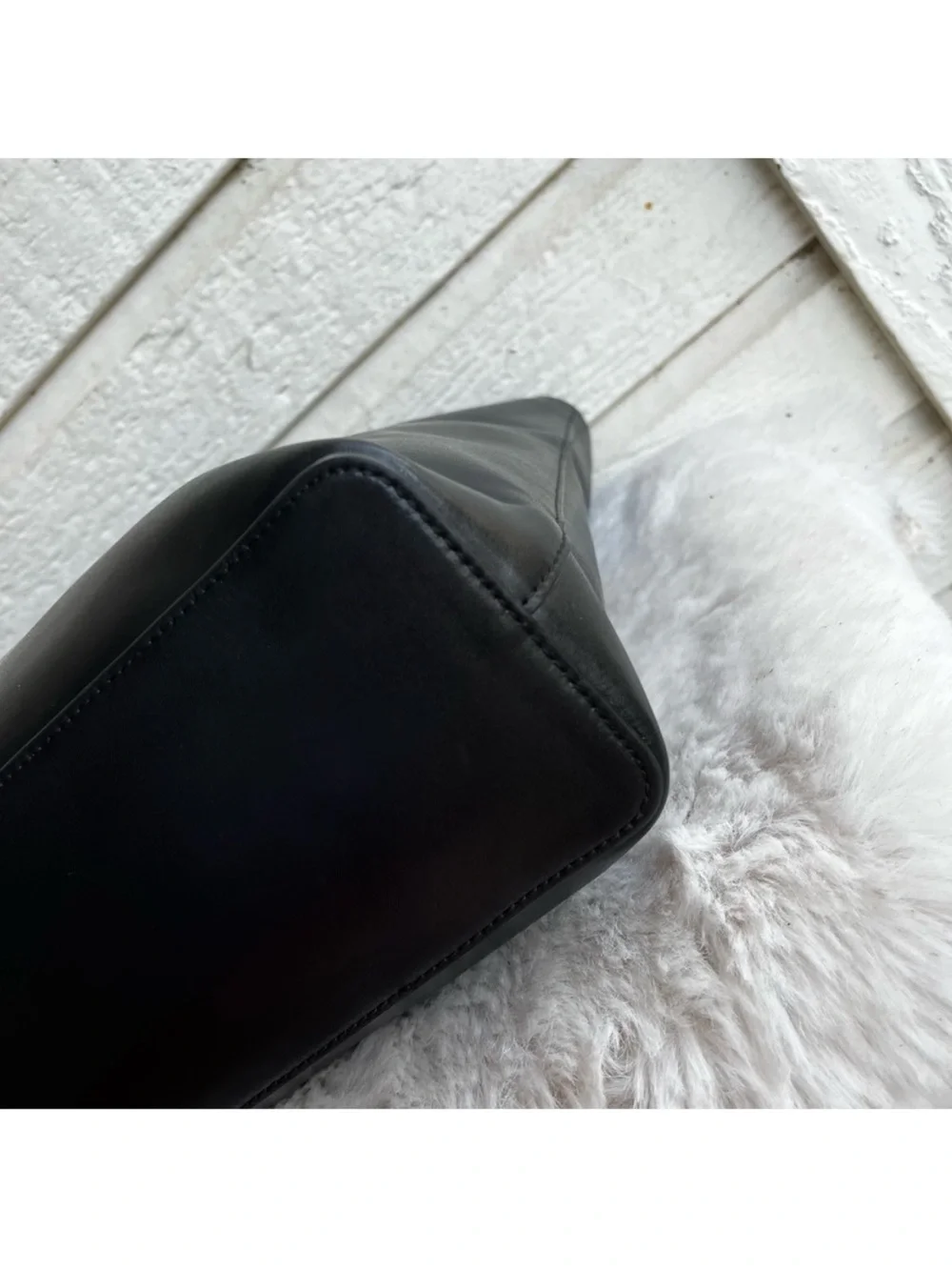 KATE SPADE Black Leather Saffiano Jana Knott Dumpling Mulberry Laptop Bag Tote